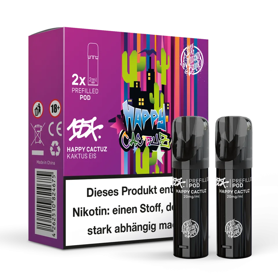 187 Prefilled Pod 2er Pack Happy Cactuz 20mg