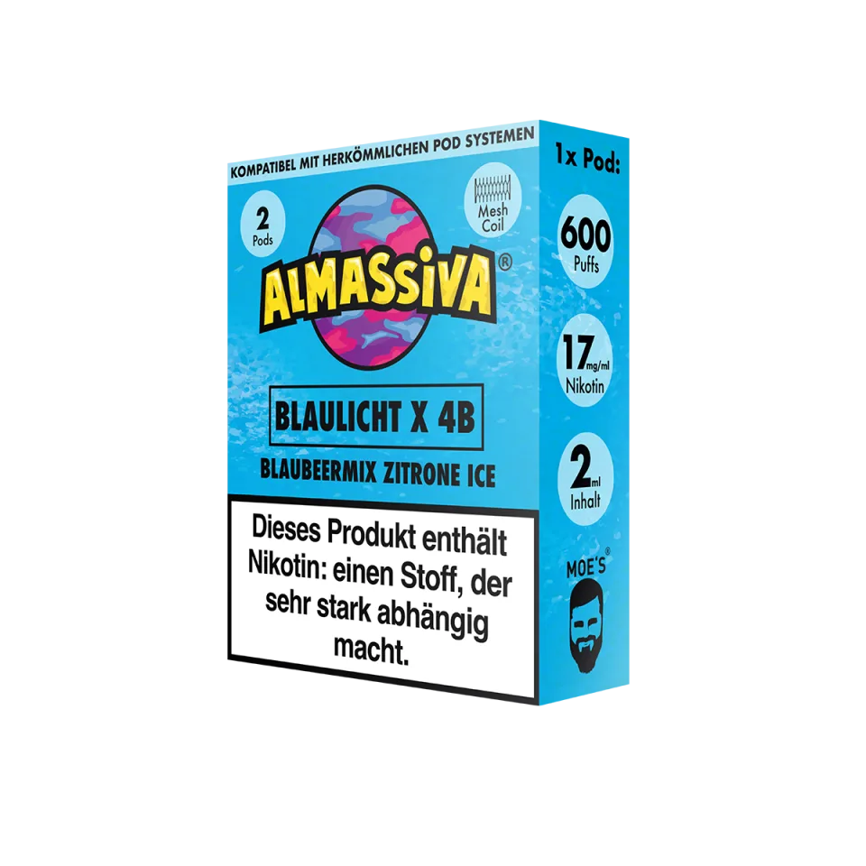 Al Massiva Prefilled Pod Blaulicht X 4B 17mg