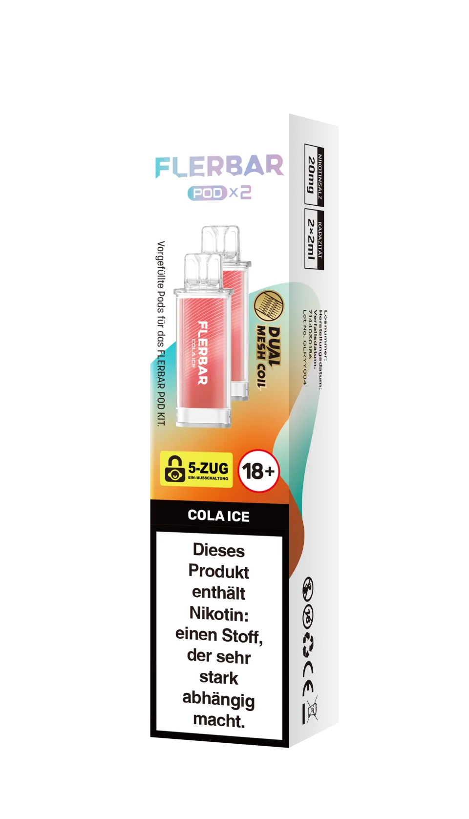 Flerbar Prefilled Pod Cola Ice 20mg 600