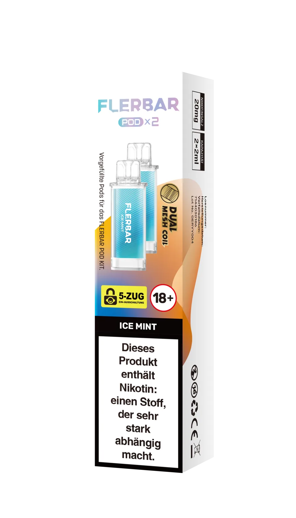Flerbar Prefilled Pod Ice Mint 20mg 600