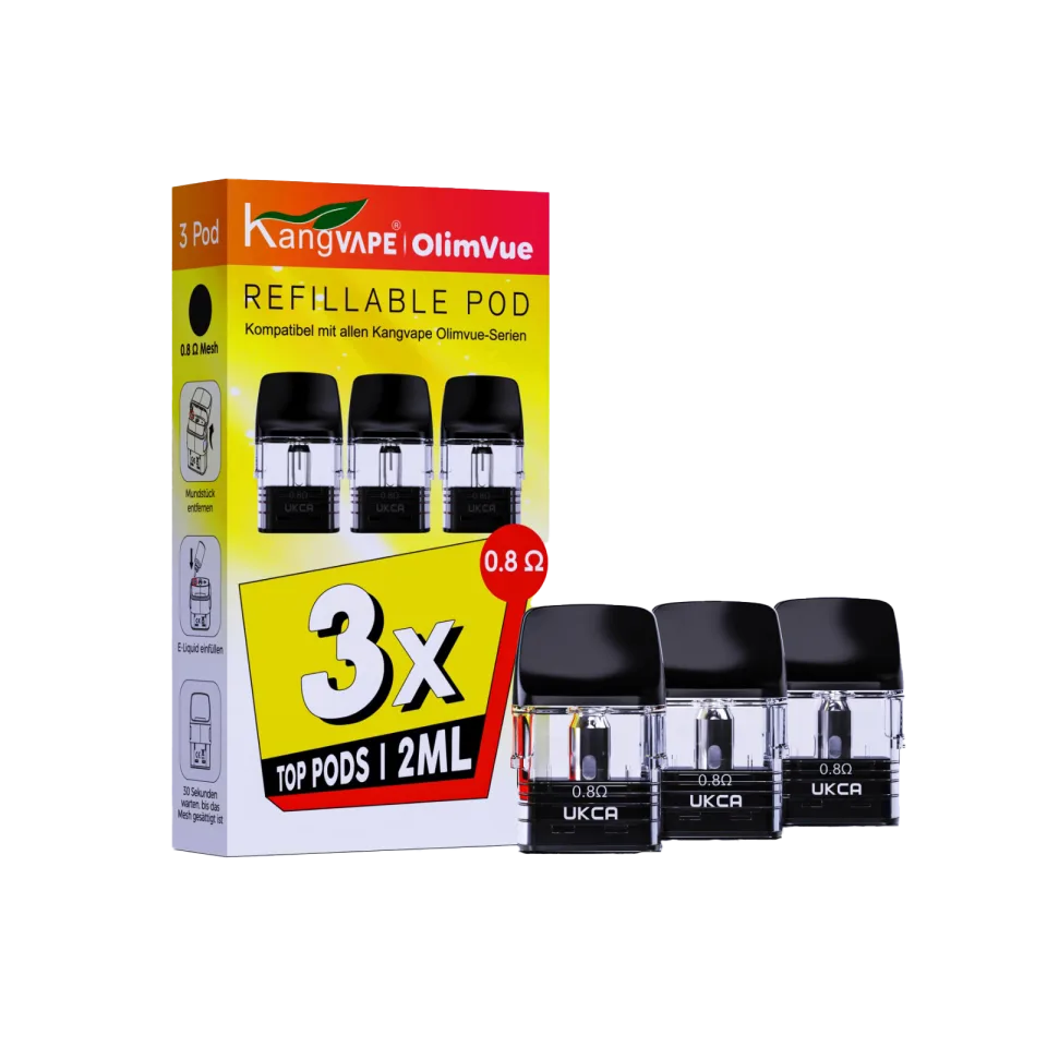 Kangvape Olimvue Refillable Pod 3er Pack 0.8Ω