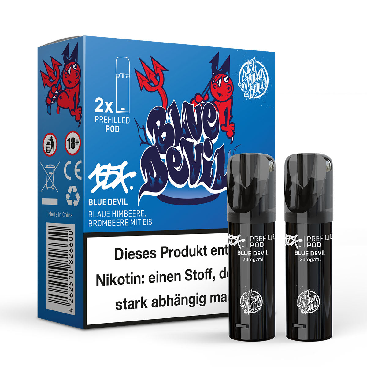 187 Prefilled Pod 2er Pack Blue Devil 20mg