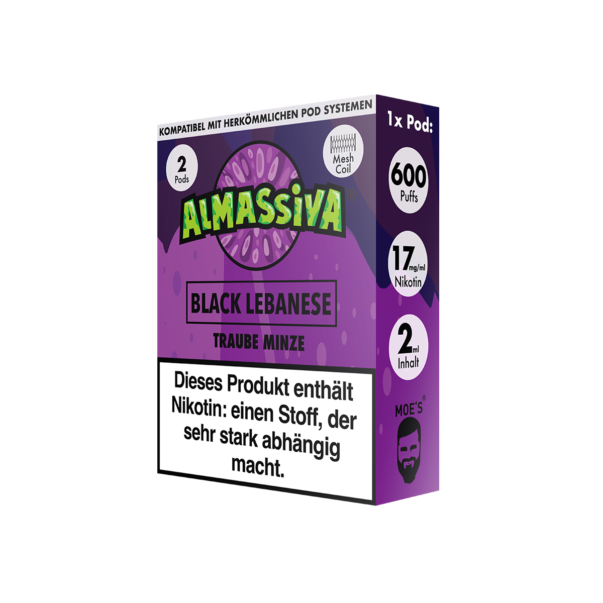 Al Massiva Prefilled Pod Black Lebanese 17mg