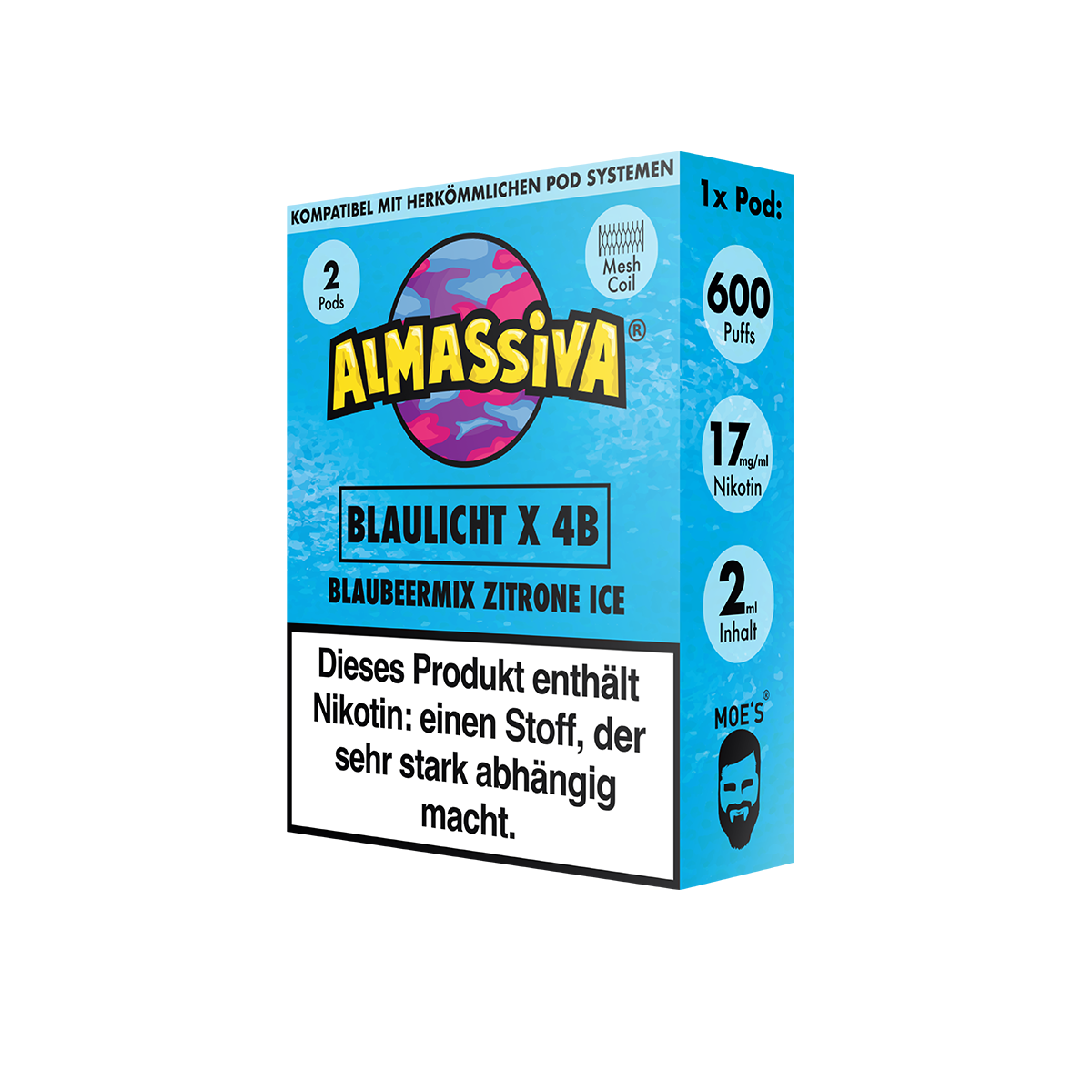 Al Massiva Prefilled Pod Blaulicht X 4B 17mg