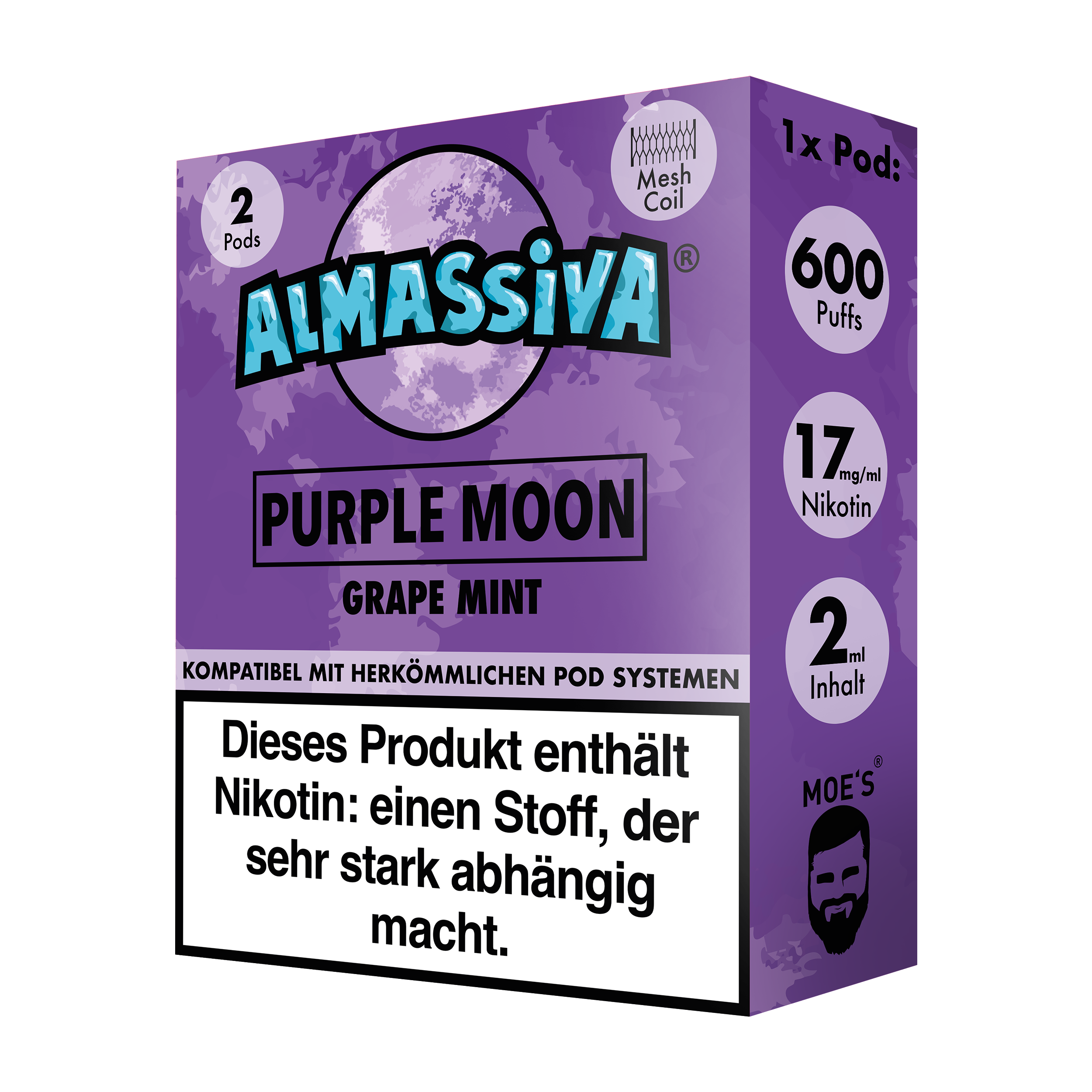 Al Massiva Prefilled Pod Purple Moon 17mg