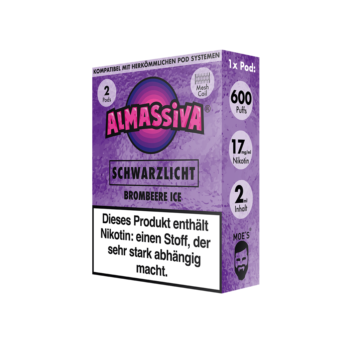 Al Massiva Prefilled Pod Schwarzlicht 17mg