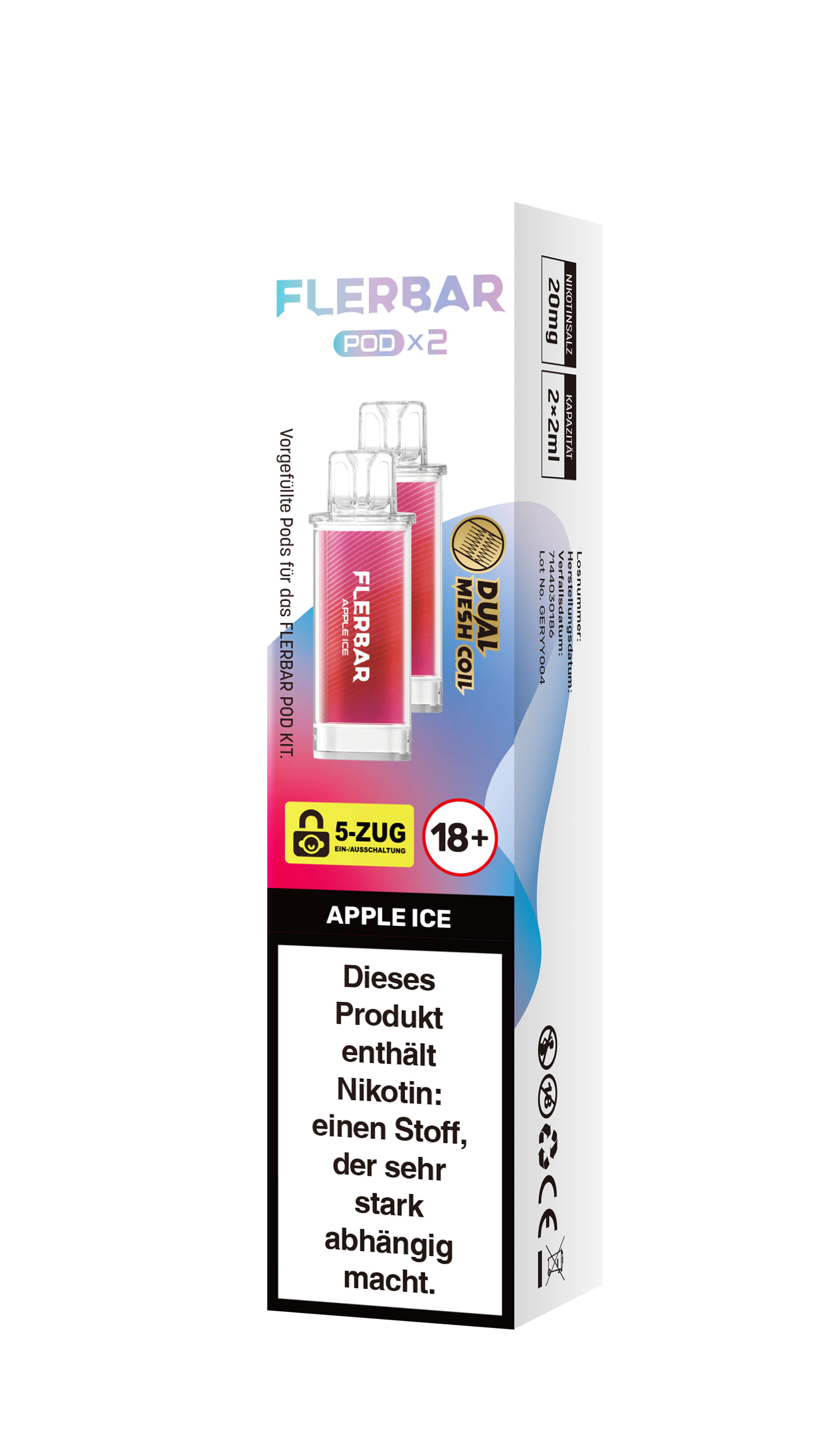 Flerbar Prefilled Pod Apple Ice 20mg 600