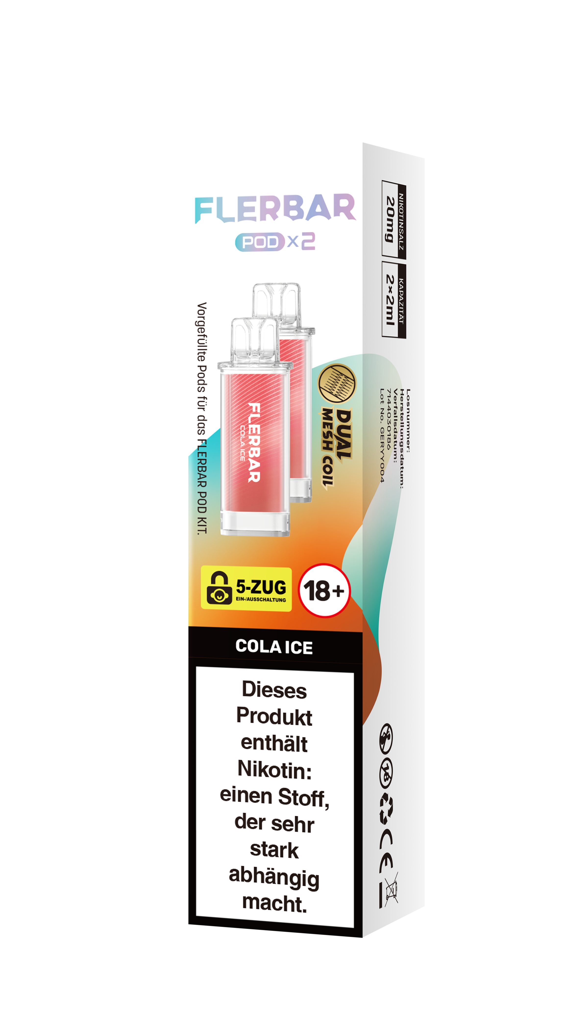 Flerbar Prefilled Pod Cola Ice 20mg 600