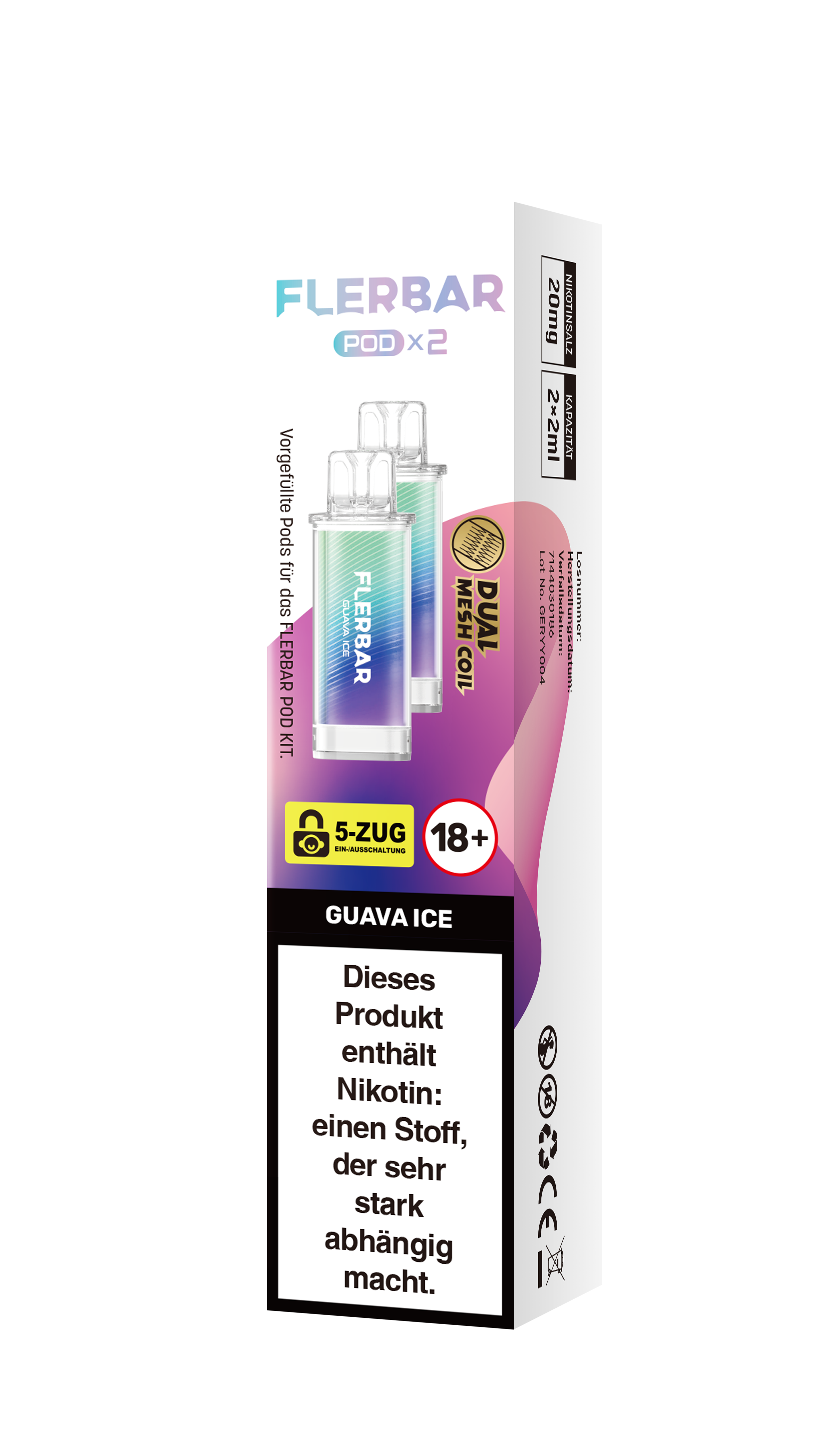 Flerbar Prefilled Pod Guava Ice 20mg 600