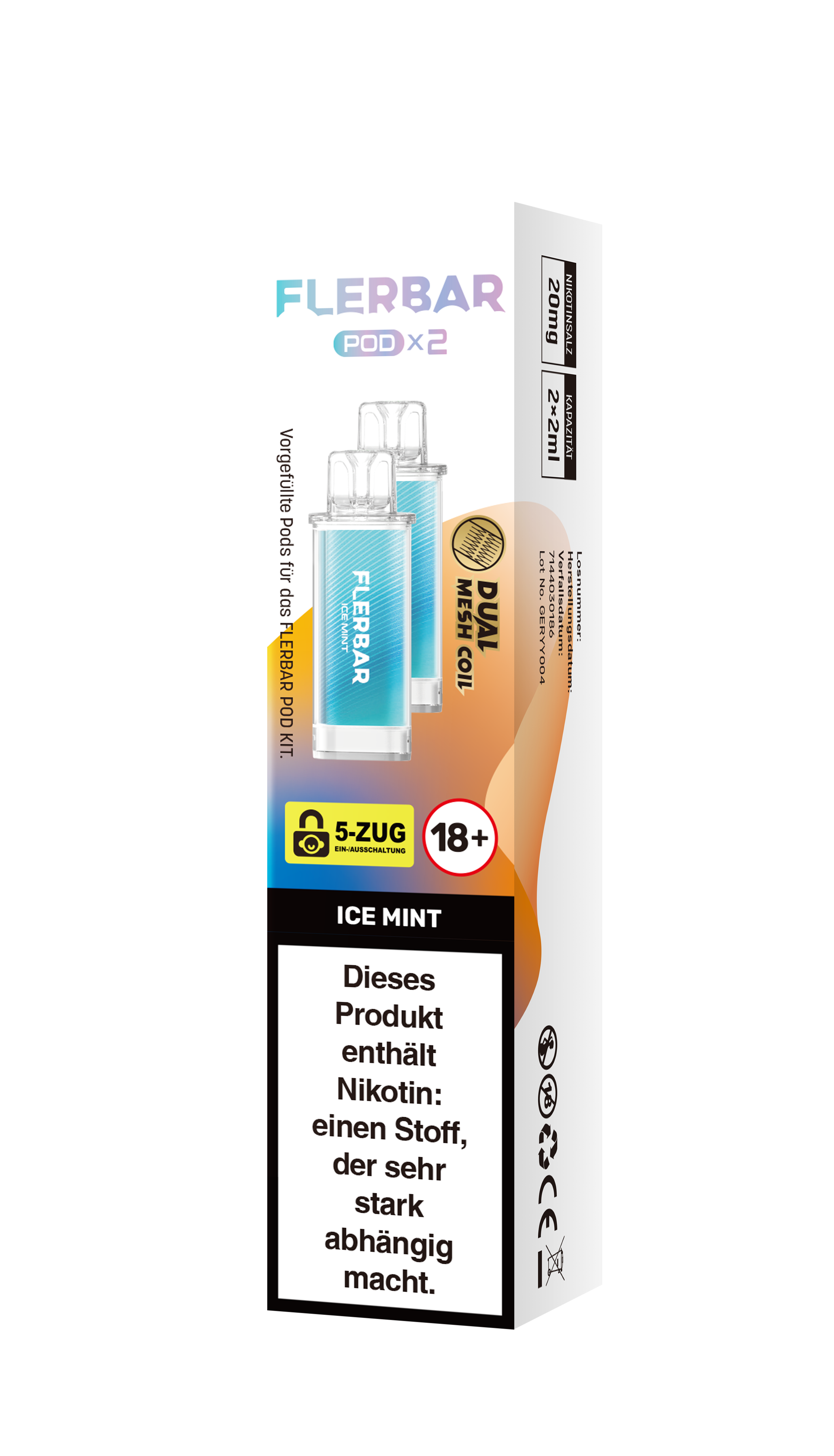 Flerbar Prefilled Pod Ice Mint 20mg 600