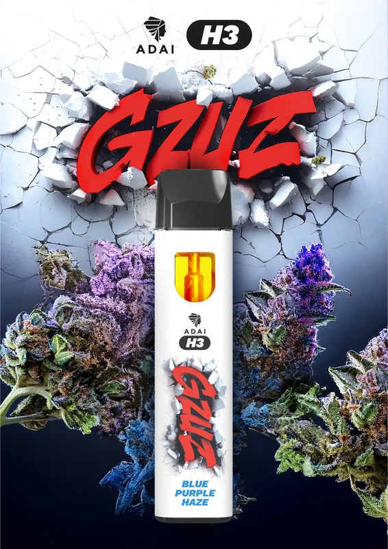GZUZ H3 Superior Blend Vaporizer Blue Purple Haze