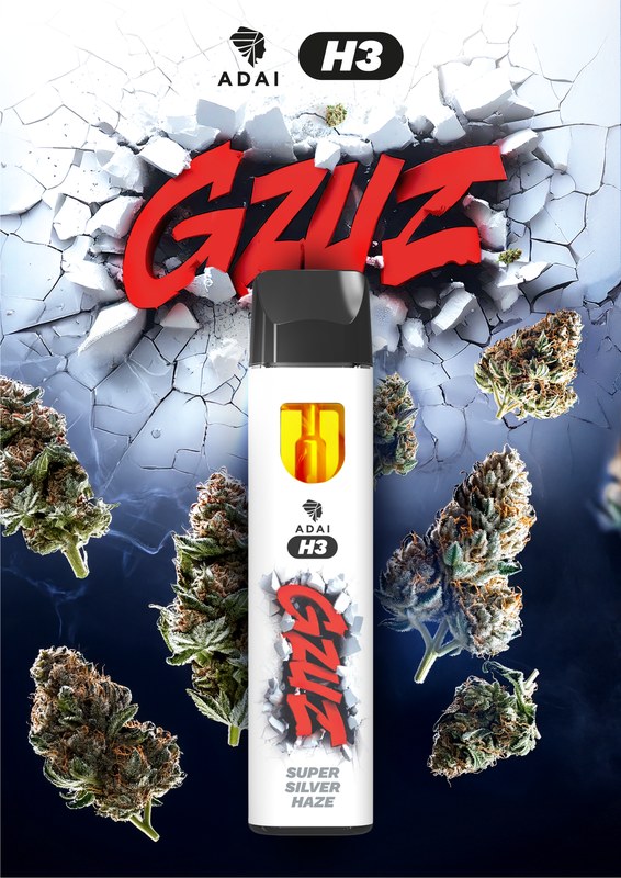 GZUZ H3 Superior Blend Vaporizer Super Silver Haze