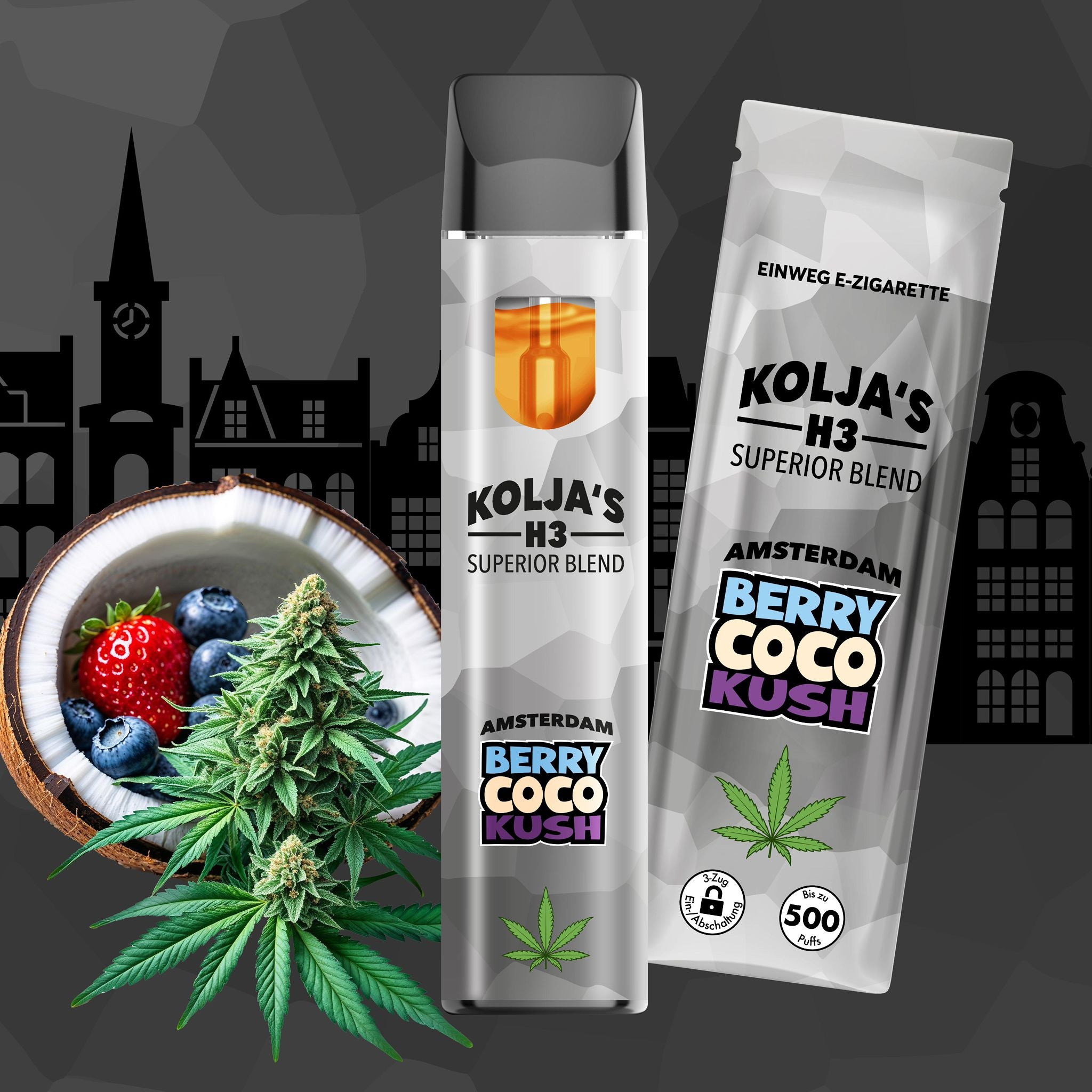 KOLJA H3 Superior Blend Amsterdam Berry Coco Kush