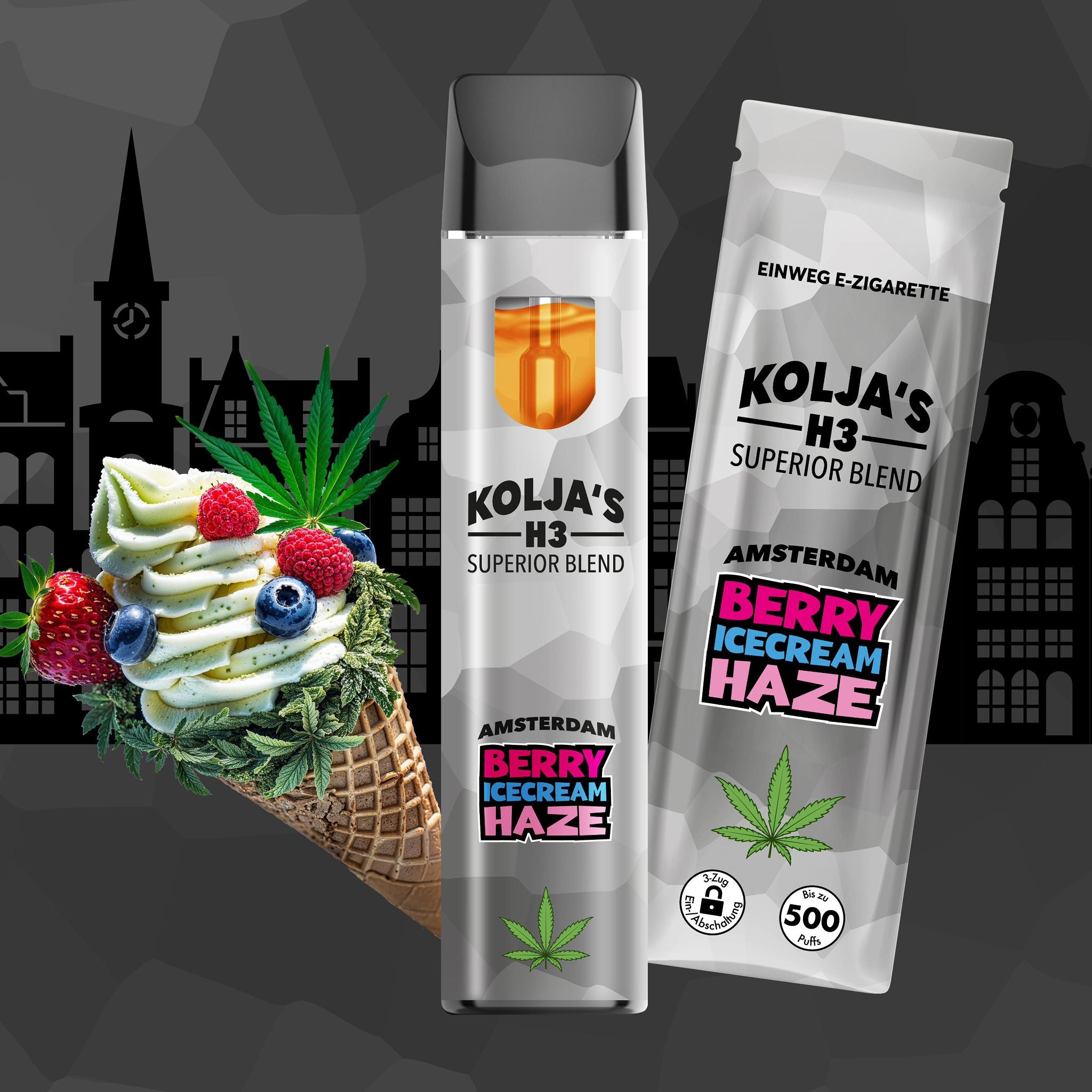 KOLJA H3 Superior Blend Amsterdam Berry Ice Cream Haze