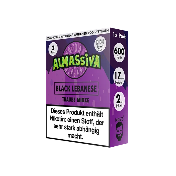 Al Massiva Prefilled Pod Black Lebanese 17mg