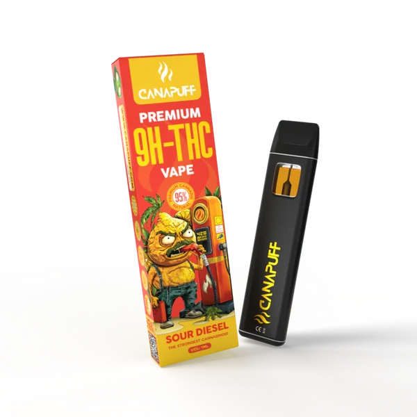 CANAPUFF 95% Vape 9H-THC 1ml Sour Diesel