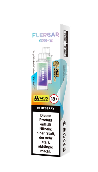 Flerbar Prefilled Pod Blueberry 20mg 600