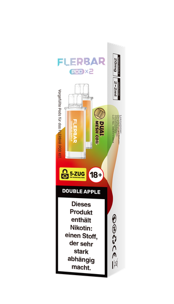 Flerbar Prefilled Pod Double Apple 20mg 600