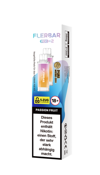 Flerbar Prefilled Pod Passion Fruit 20mg 600