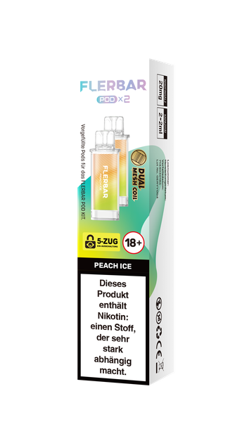 Flerbar Prefilled Pod Peach Ice 20mg 600