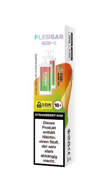 Flerbar Prefilled Pod Strawberry Kiwi 20mg 600