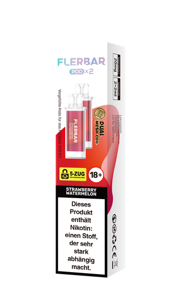 Flerbar Prefilled Pod Strawberry Watermelon 20mg 600