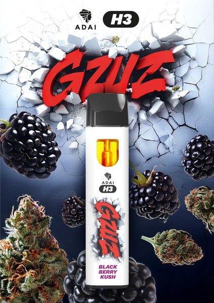 GZUZ H3 Superior Blend Vaporizer Blackberry Kush