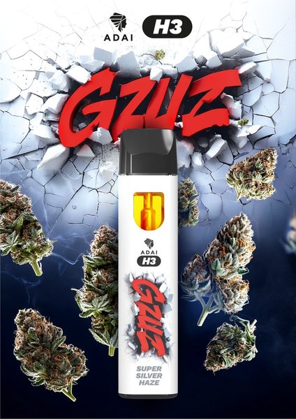 GZUZ H3 Superior Blend Vaporizer Super Silver Haze
