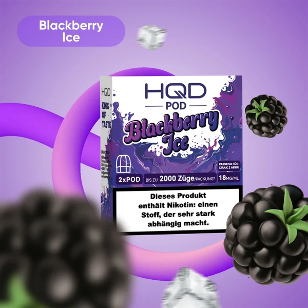 HQD Cirak 2 Pod Blackberry Ice 18mg 1200