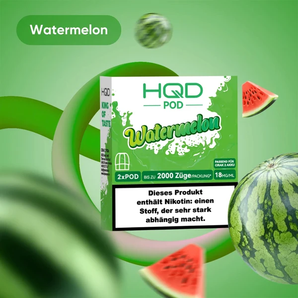 HQD Cirak 2 Pod Watermelon 18mg 1200