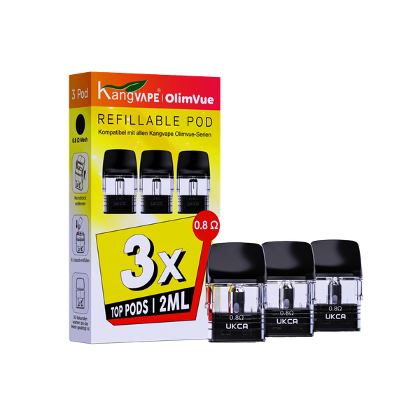 Kangvape Olimvue Refillable Pod 3er Pack 0.8Ω