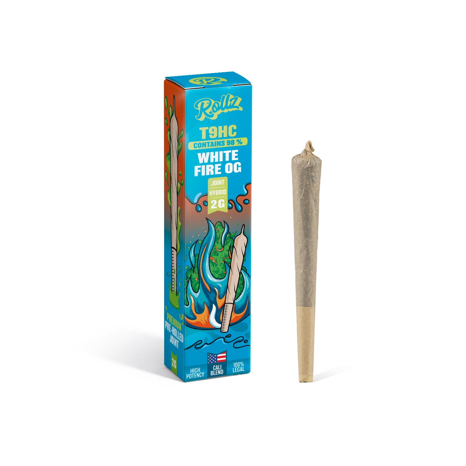 ROLLZ T9HC 98% Joint White Fire OG 2g