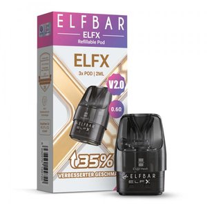 ELFBAR ELFX V2.0 Refillable Pod 3er Pack 0.6Ω Bild 1