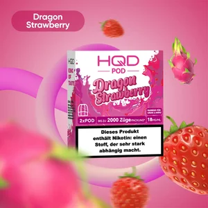 HQD Cirak 2 Pod Dragon Strawberry 18mg 1200 Bild 1